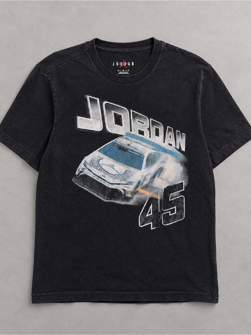 Jordan Brand Racing #45 Graphic T-Shirt Washed Black Medium